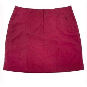ROYAL ROBBINS Backcountry Outdoor Skirt Wild Berry Wrinkle Free UPF Size 12 NEW